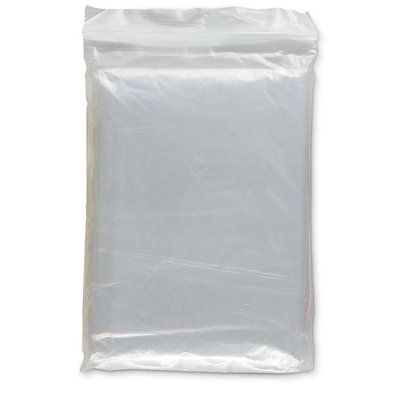 Impermeable plegable en bolsa de plástico transparente