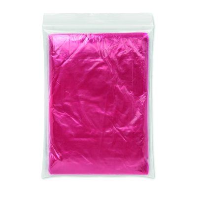 Impermeable plegable en bolsa de plástico transparente