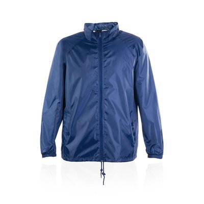 Impermeable Poliéster 210T Capucha Azul M
