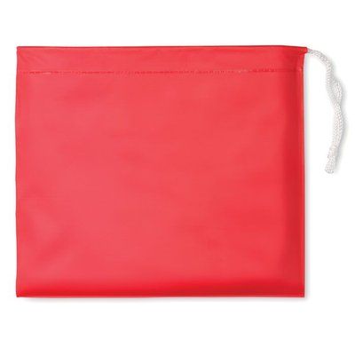 Impermeable Plegable con Funda Rojo