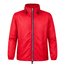 Impermeable de poliéster capucha y bajo ajustables Roj M