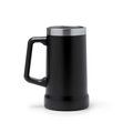 Jarra de acero reciclado mate doble pared 700 ml Negro Talla Única Adulto