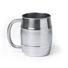 Jarra de acero inoxidable con efecto espejo 500 ml Plata Talla Única Adulto