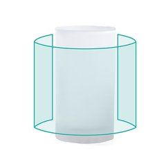 Jarra de cristal efecto hielo para sublimación | ZONA4 | 190 x 80