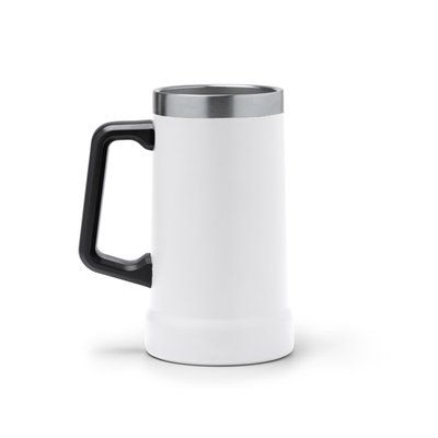 Jarra de acero reciclado mate doble pared 700 ml Blanco