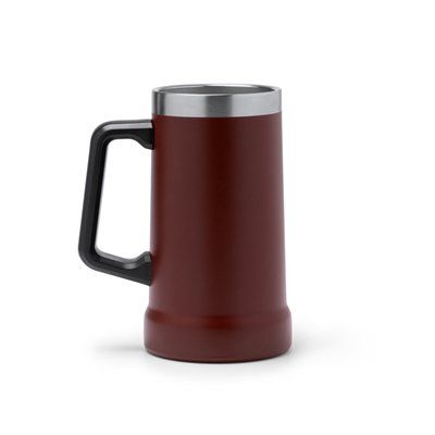 Jarra de acero reciclado mate doble pared 700 ml Rojo Oscuro