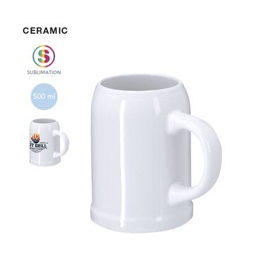 Jarra de cerámica 500ml para sublimación