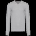 Jersey Punto cuello de pico hombre Grey Melange 4Xl