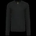 Jersey Punto cuello de pico hombre Black S