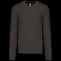 Jersey Punto cuello de pico hombre Dark Grey Xl