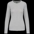 Jersey cuello redondo mujer Grey Melange S