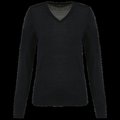 Jersey de lana merina mujer Black XS