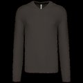 Jersey Punto cuello de pico hombre DARK GREY M