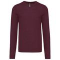 Jersey Punto cuello de pico hombre Wine XXL