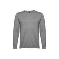 Jersey de Punto Hombre Cuello en V Gris Matizado M