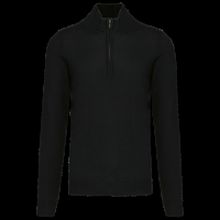 Jersey 1/4 cremallera hombre entallado Black S
