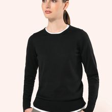Jersey de algodón de mujer Black Xs