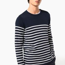 Jersey Marinero 100% Algodón Striped Navy / Off White S