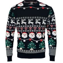 Jersey Navideño con luces LED Negro