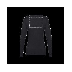 Jersey con escote de pico para mujer | Espalda | 280 x 200