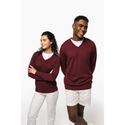 Jersey Punto cuello de pico hombre