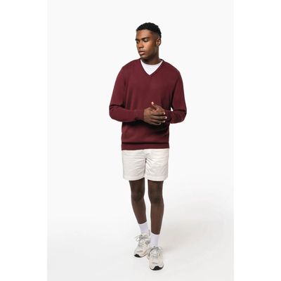 Jersey Punto cuello de pico hombre