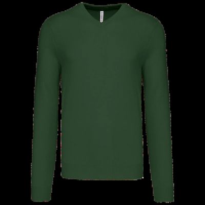Jersey Punto cuello de pico hombre Forest Green M