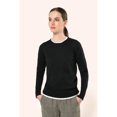 Jersey de algodón de mujer Black Xs