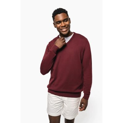 Jersey Punto cuello de pico hombre