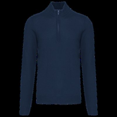 Jersey 1/4 cremallera hombre entallado Navy Xl