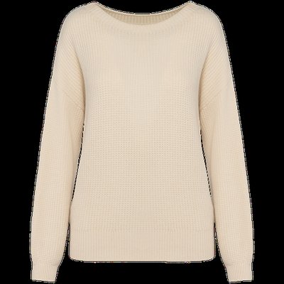 Jersey para chica de lana merina Ivory M