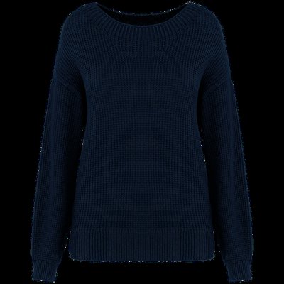 Jersey para chica de lana merina Navy Blue L
