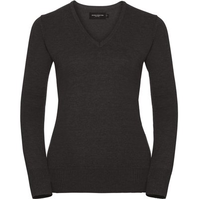 Jersey cuello de pico para chica Charcoal Marl XL