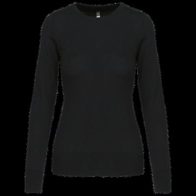 Jersey cuello redondo mujer Black L