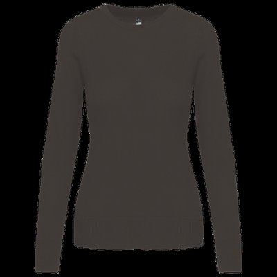 Jersey cuello redondo mujer Dark Grey Xl