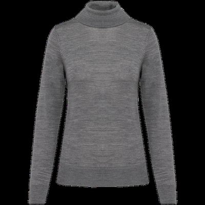 Jersey lana merina para chica Grey Heather L