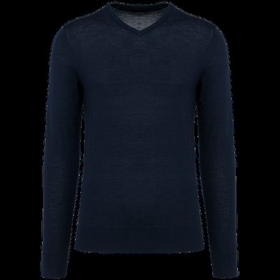 Jersey lana merina hombre Deep Navy 4XL