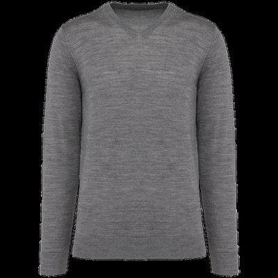 Jersey lana merina hombre Grey Heather L