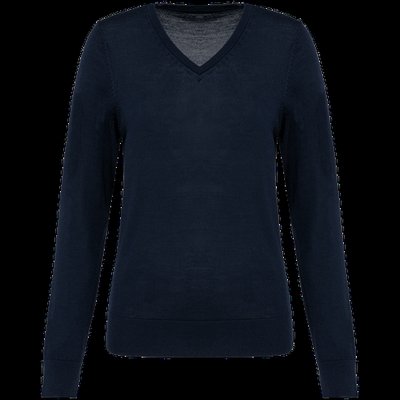 Jersey de lana merina mujer Deep Navy XL