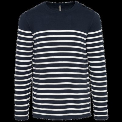 Jersey Marinero 100% Algodón Striped Navy / Off White XXL