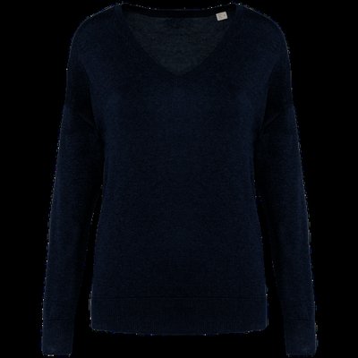 Jersey mujer cuello pico Navy Blue XS