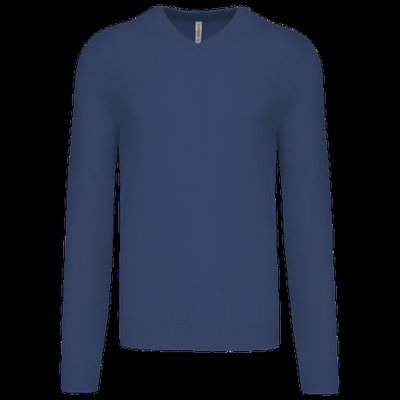 Jersey Punto cuello de pico hombre Deep Blue M
