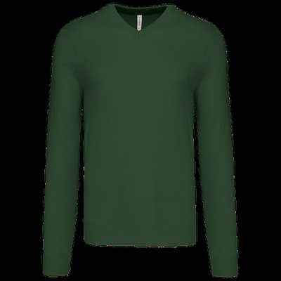 Jersey Punto cuello de pico hombre Forest Green 4XL