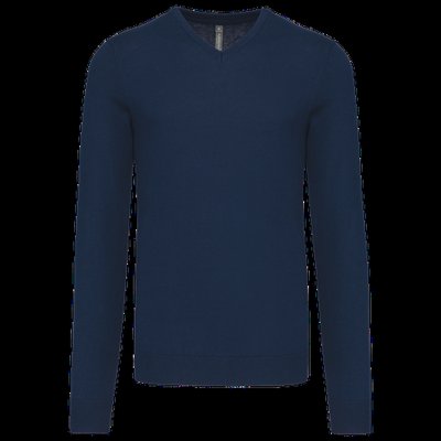 Jersey Punto cuello de pico hombre Navy 4XL