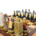 Juego de ajedrez con figuras y organizador