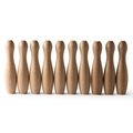 Juego de bolos de madera