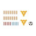 Juego de fútbol mini de madera