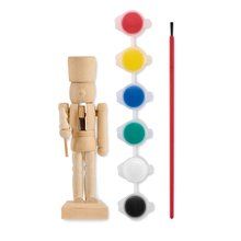 Juego de pintura con muñeco de madera Madera