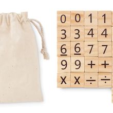 Juego Educativo de Madera 32 Piezas Beig