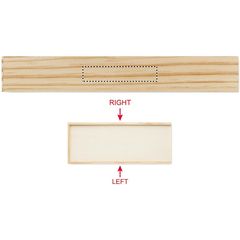 Juego de dominó de madera y cartas recicladas | Izquierda | 60 x 12